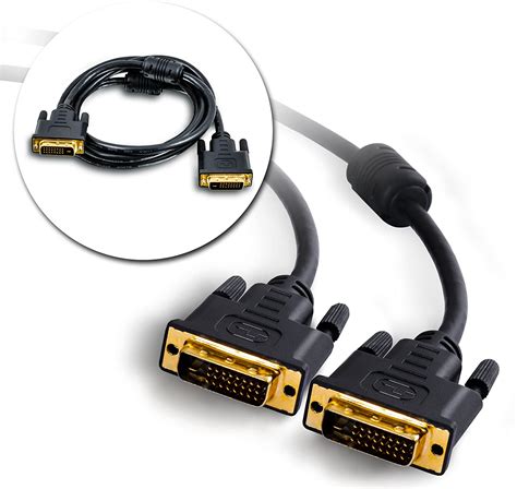 csl  dvi  dvi monitor cable dual link   gold plated contacts male hdtv resolution