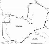Zambia Map Outline Africa Enchantedlearning sketch template