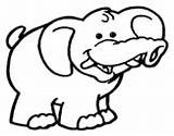 Elephant Coloring Balancing Ball Coloringcrew Dibujo sketch template