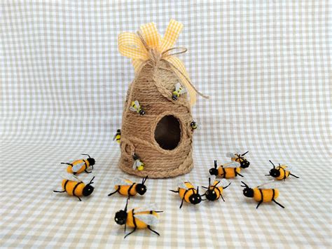 wood beehive stacker  bees play set bees play set garden animal toy waldorf toy