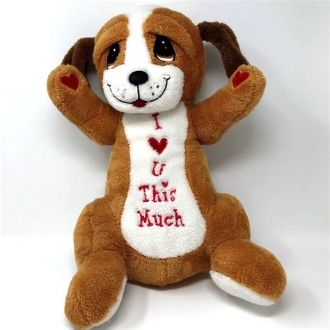 dee collectors choice plush stuffed  tall puppy dog  love