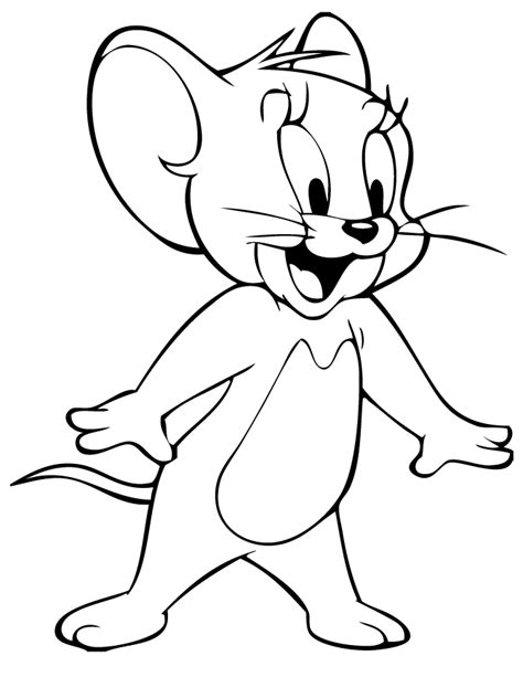 jerry mouse coloring pages clip art library