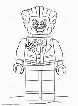 Coloring Lego Pages Batman Joker Printable Print Movie Popular sketch template