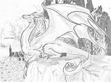 Smaug Coloring Pages Desolation Deviantart Template sketch template