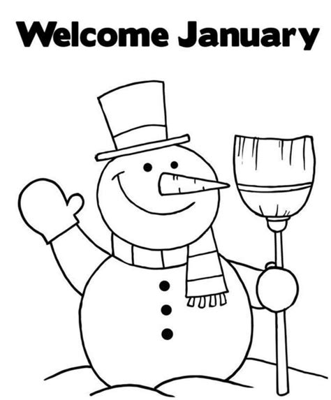 january coloring pages  coloring pages  kids  january