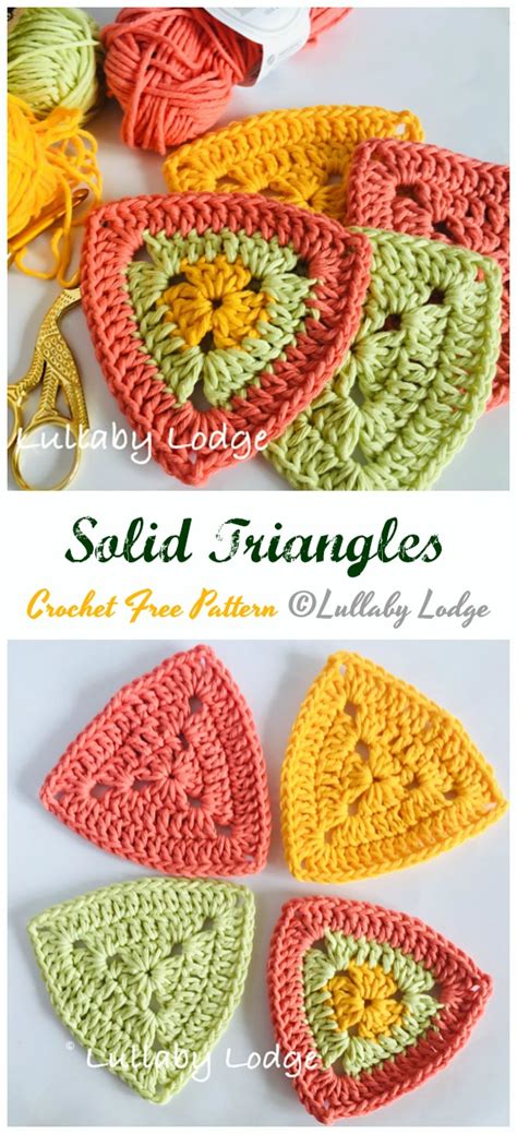 crochet triangle  patterns tutorials