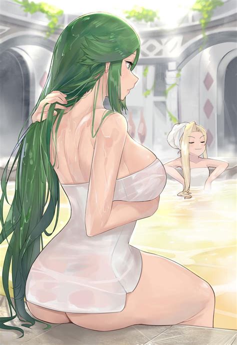rule 34 ass bath big breasts goddess green hair hot