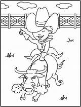 Coloring Rodeo Pages Riding Color Trick Bull Printable Horses Kids Bucking Horse Sheets Colouring Printables Drawing Cowboy Life Cowboys Books sketch template