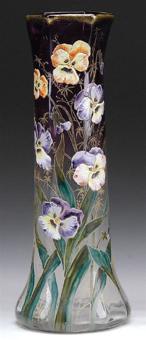Moser Decorated Vase Flower Vases Flower Pots Cut Glass Glass Art