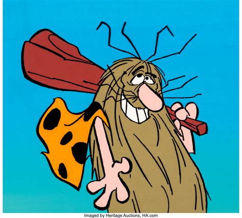 captain caveman animation cel  master background hanna barbera lot  heritage auctions
