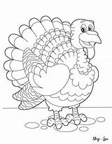 Coloring Pages Turkey Lou Skip Cutest sketch template