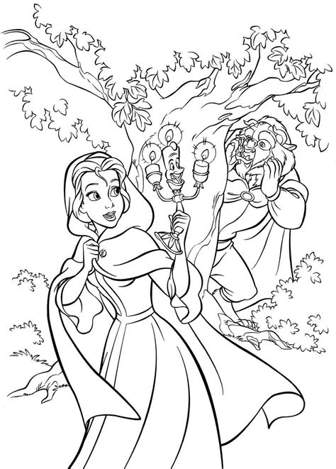 disney princess coloring pages beauty   beast