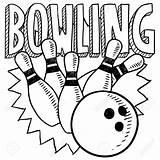 Bowling Ball Sketch Vector Drawing Pins Illustration Doodle Royalty Stock Getdrawings Includes Title Text Sports Style Photography Preview sketch template