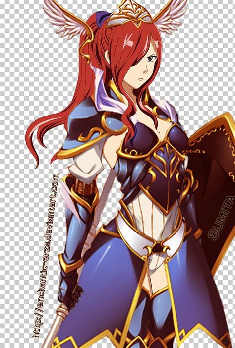 erza scarlet japanese armour body armor fairy tail png clipart anime