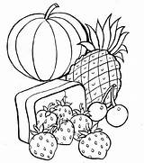 Frutas Verduras sketch template