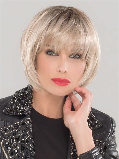 short straight monofilament platinum blonde suitable synthetic  bob wigs