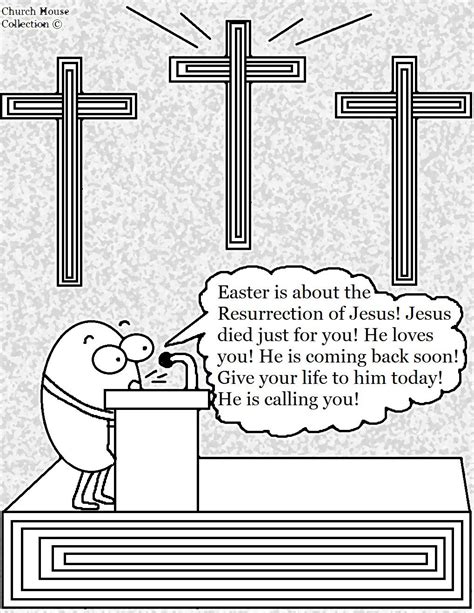 church house collection blog easter egg preacher coloring page