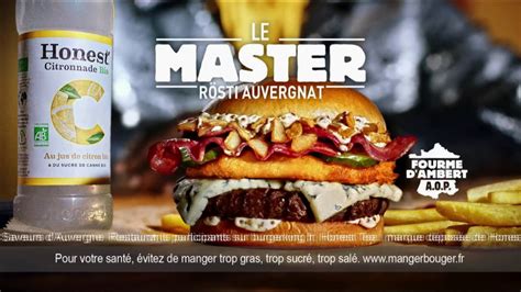 burger king le master roesti auvergnat fourme dambert aop pub