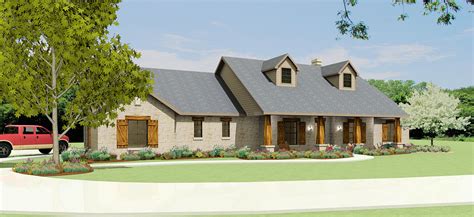 texas hill country ranch sl texas house plans   proven home designs
