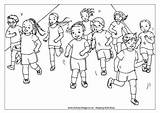 Colouring Running Athletics Freedom sketch template