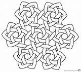 Knots Coloring4free Keltische Malvorlagen Beadwork Muster sketch template