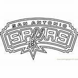 Spurs Lakers Coloringpages101 sketch template