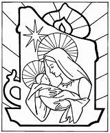 Coloring Immaculate Conception Pages Jesus Mary Baby sketch template