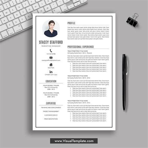 pre formatted resume template  resume icons fonts