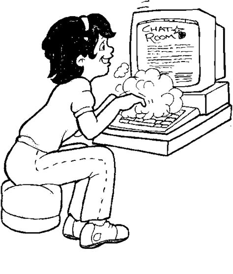 coloring page computer coloring pages