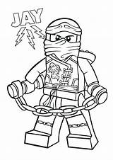 Ninjago Jay Coloring Pages Printable Lego Kids Categories sketch template