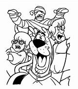 Mummy Doo Coloring Pages Scooby Monster Printable Cartoon Monsters Cliparts Colouring Chases Friends Mummys Library Clipart Popular sketch template