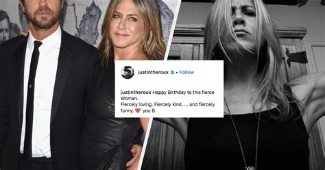 Justin Theroux S Birthday Post For Jennifer Aniston Proves She Really