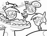 Coloring Poof Fairly Cosmo Odd Parents Designlooter Snake Mouth sketch template