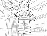 Coloring Super Heroes Dc Lego Pages Universe Printable Color sketch template
