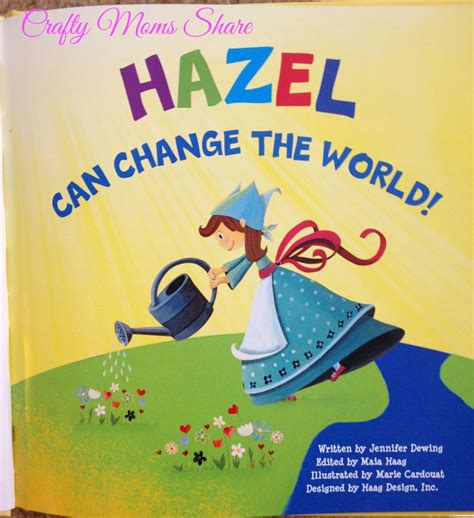 crafty moms share personalized childrens book review hazel