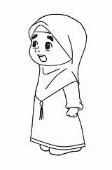 Mewarnai Muslimah Hijab Putih Sketsa Diwarnai Azhan Dokter Animasi Perempuan Keren Diwarna Berhijab Orang Gambarcoloring Kumpulan Shalat Sholat Lucu Rebanas sketch template