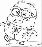 Pages Minion Coloring Getcolorings Authentic sketch template