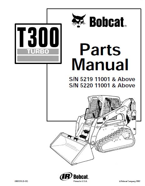bobcat  turbo track loader parts manual