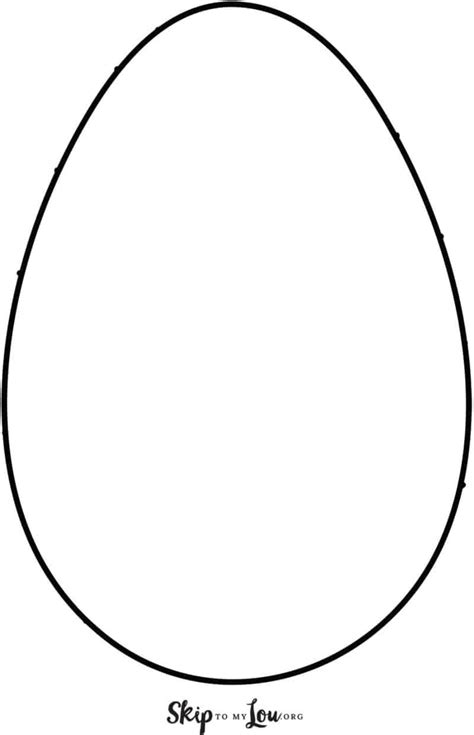 printable egg outline