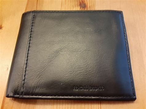 mens dockers wallet black genuine leather