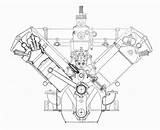 V8 Engine Drawing Section Cross Getdrawings sketch template