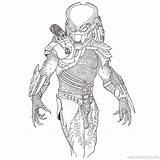 Predator Alien Xcolorings Trippy 960px Fiction Tagged sketch template