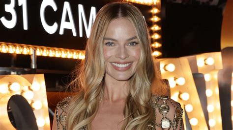 Margot Robbie Teamed Her Totally See Through Beaded Vest With Bell