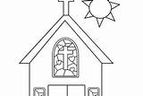 Coloring Church Christ Body School Pages Sunday sketch template