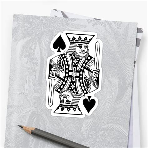 king of spades sticker by davidayala redbubble