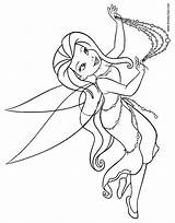 Coloring Pages Silvermist Tinkerbell Disney Fairies Tinker Bell Fairy Printable Friends Disneyclips Iridessa Simpan Fawn sketch template