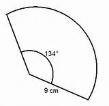 Sector Perimeter Work Arc Length Circumference Circle Part Angle sketch template