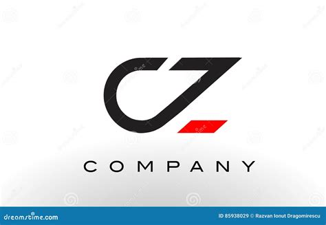 cz logo letter design vector stock vector illustration  letters concept