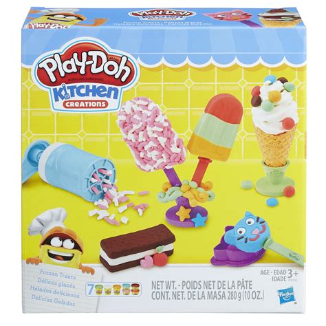 play doh kitchen creations frozen treats ice cream pop food set