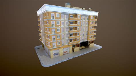 apartment building building 3d model cgtrader